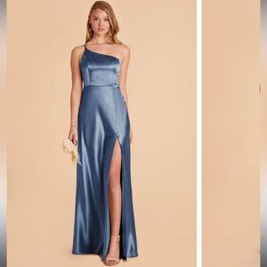 Birdy Grey Kensie Dress in Shiny Satin (Twilight)